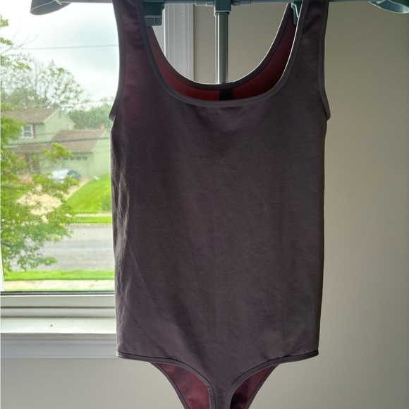 Mindd Gray Nylon Spandex Top - Picture 3 of 5